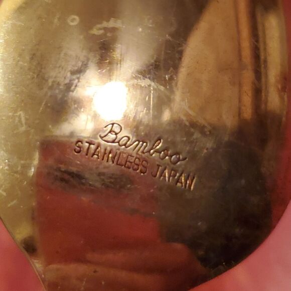 Bamboo Gold Stainless Japan Spoons set of 9 - Picture 7 of 12